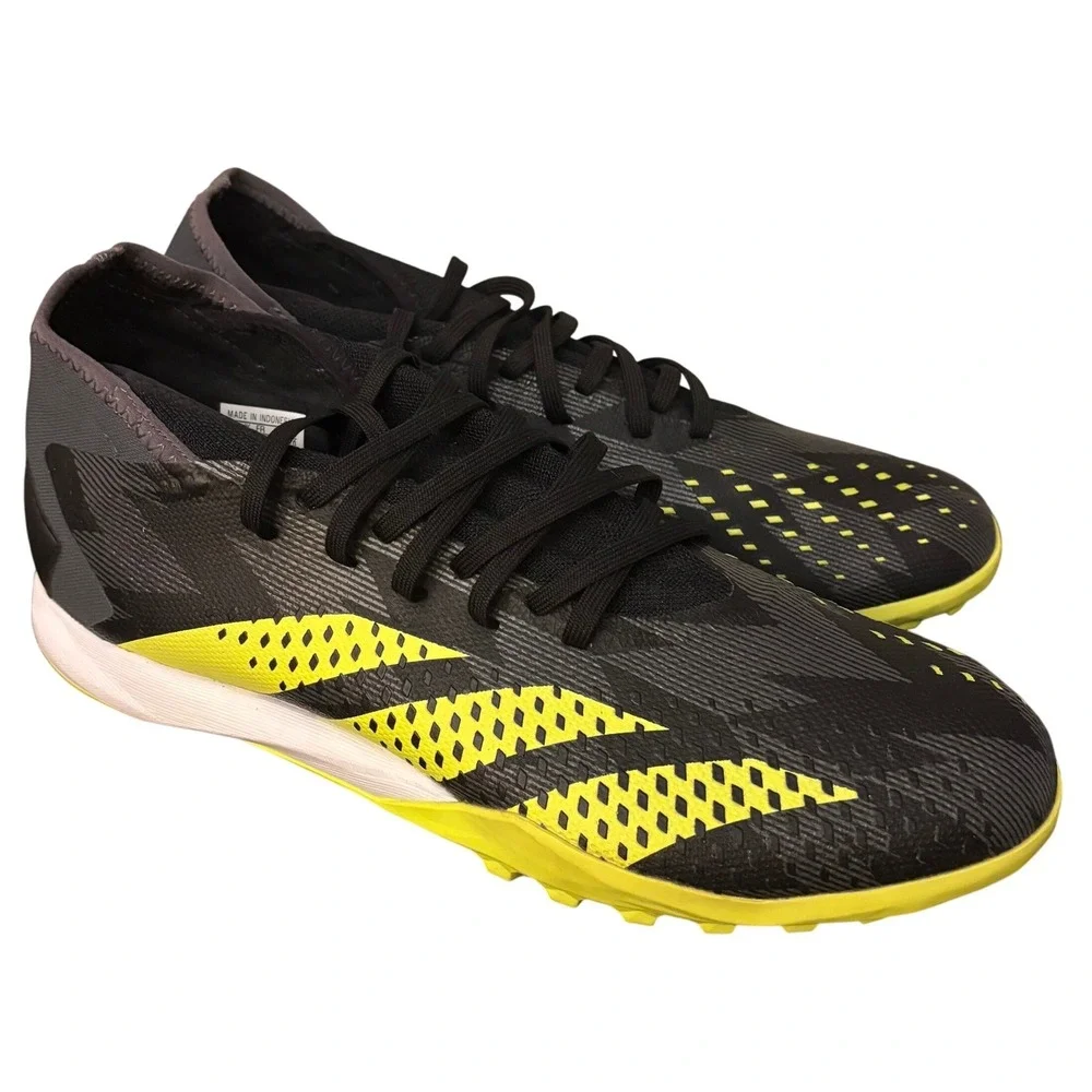Adidas Predator Accuracy.3 TF | Mens 10 | Soccer Shoes | Black, Yellow | GZ0001